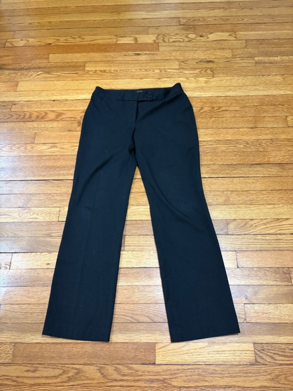 Talbots Womens Signature Dress Pants Sz 6 Black Stretch Bootcut Career Trousers